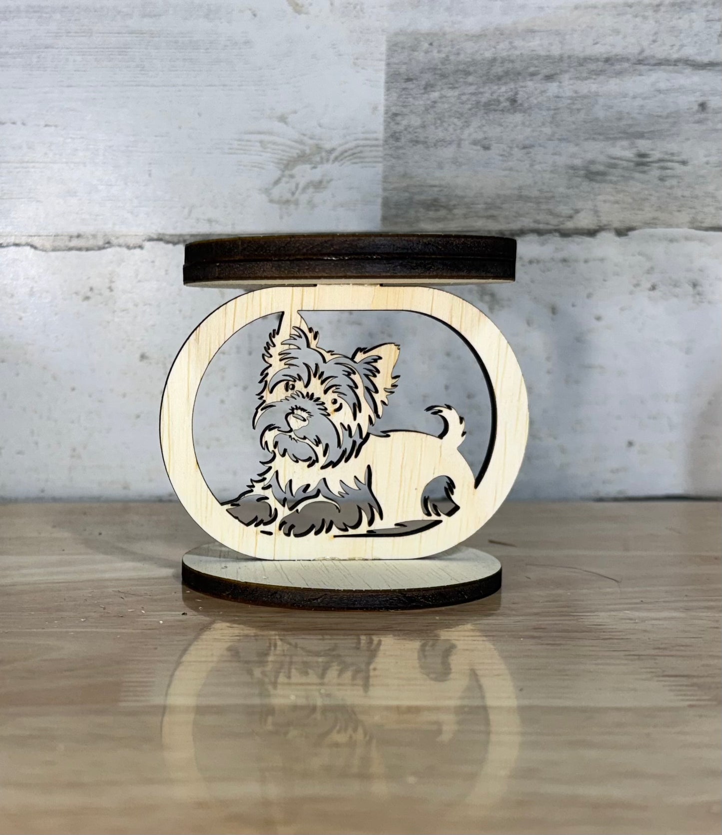 Candle Holder, Scotty, Wood