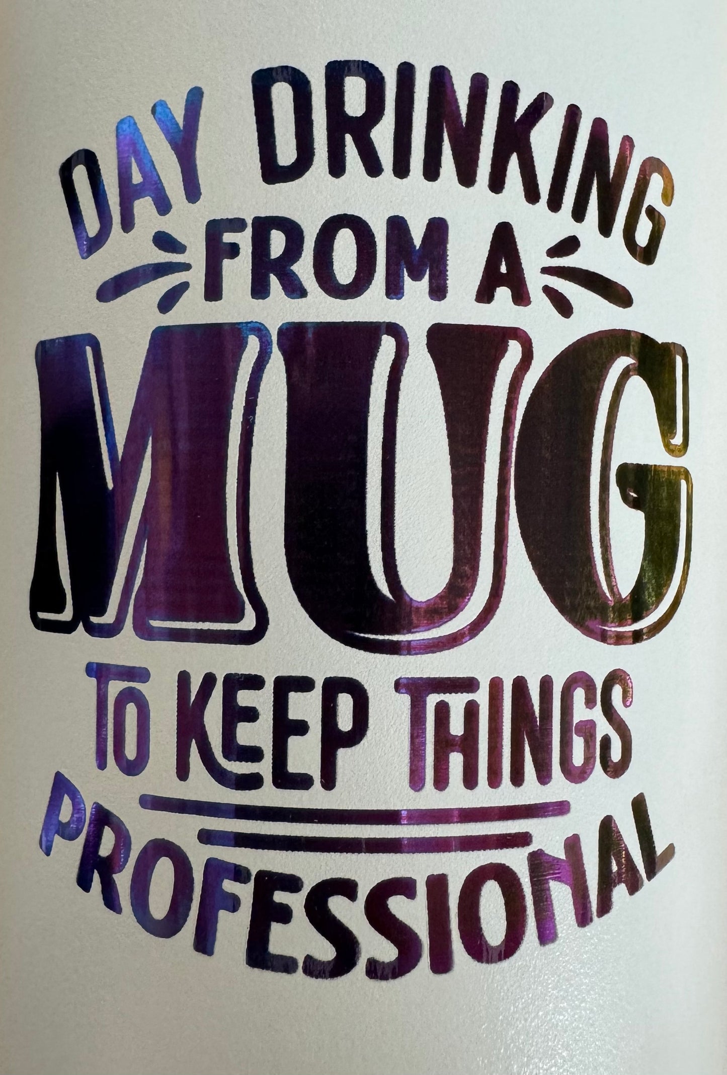 Tumbler, Day Drinking, White