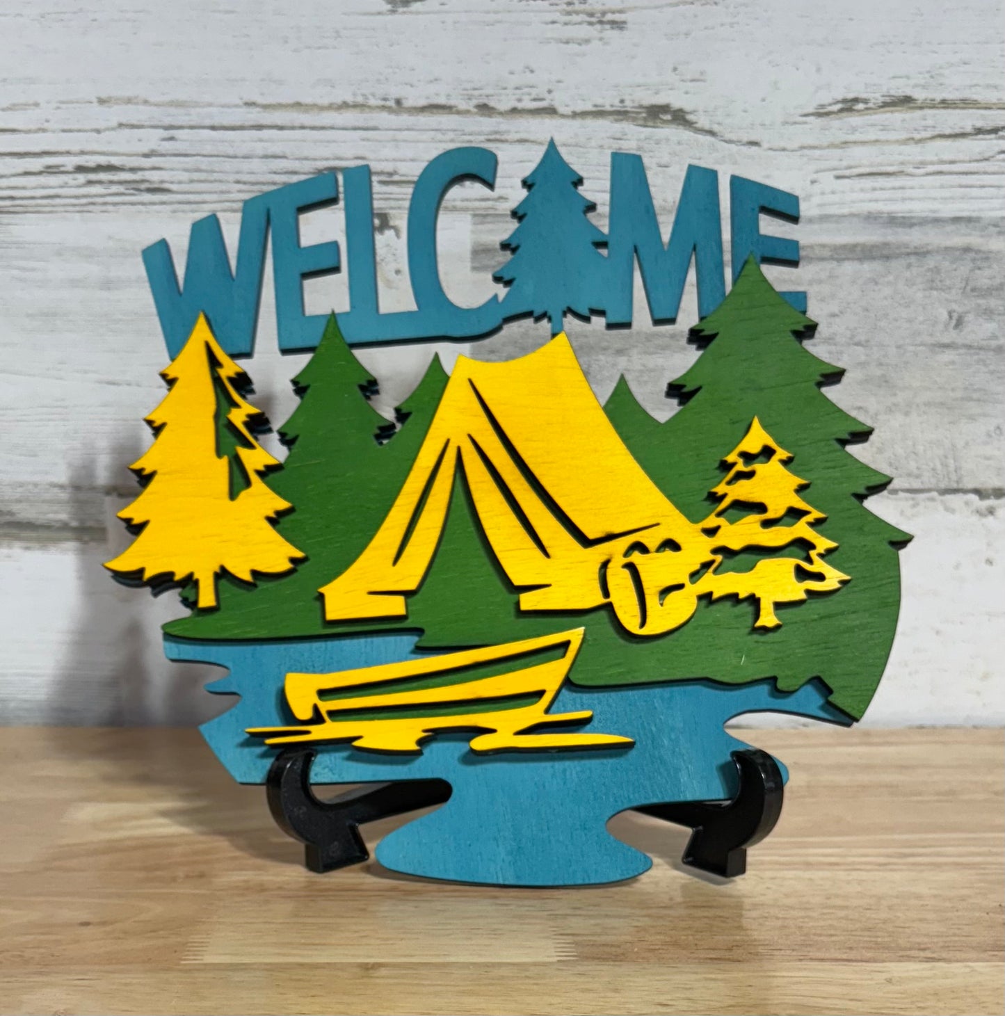 Camping Welcome Sign