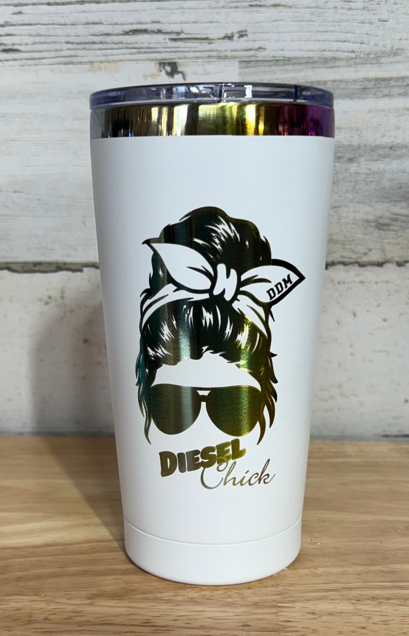 Tumbler, Diesel Chick, White