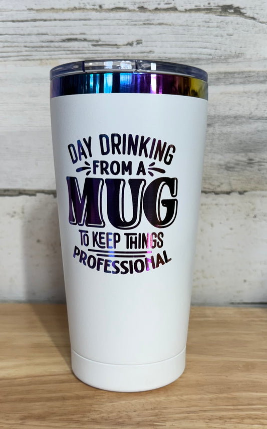 Tumbler, Day Drinking, White