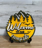 Welcome to our Campsite Sign