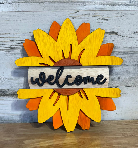 Flower Welcome Sign